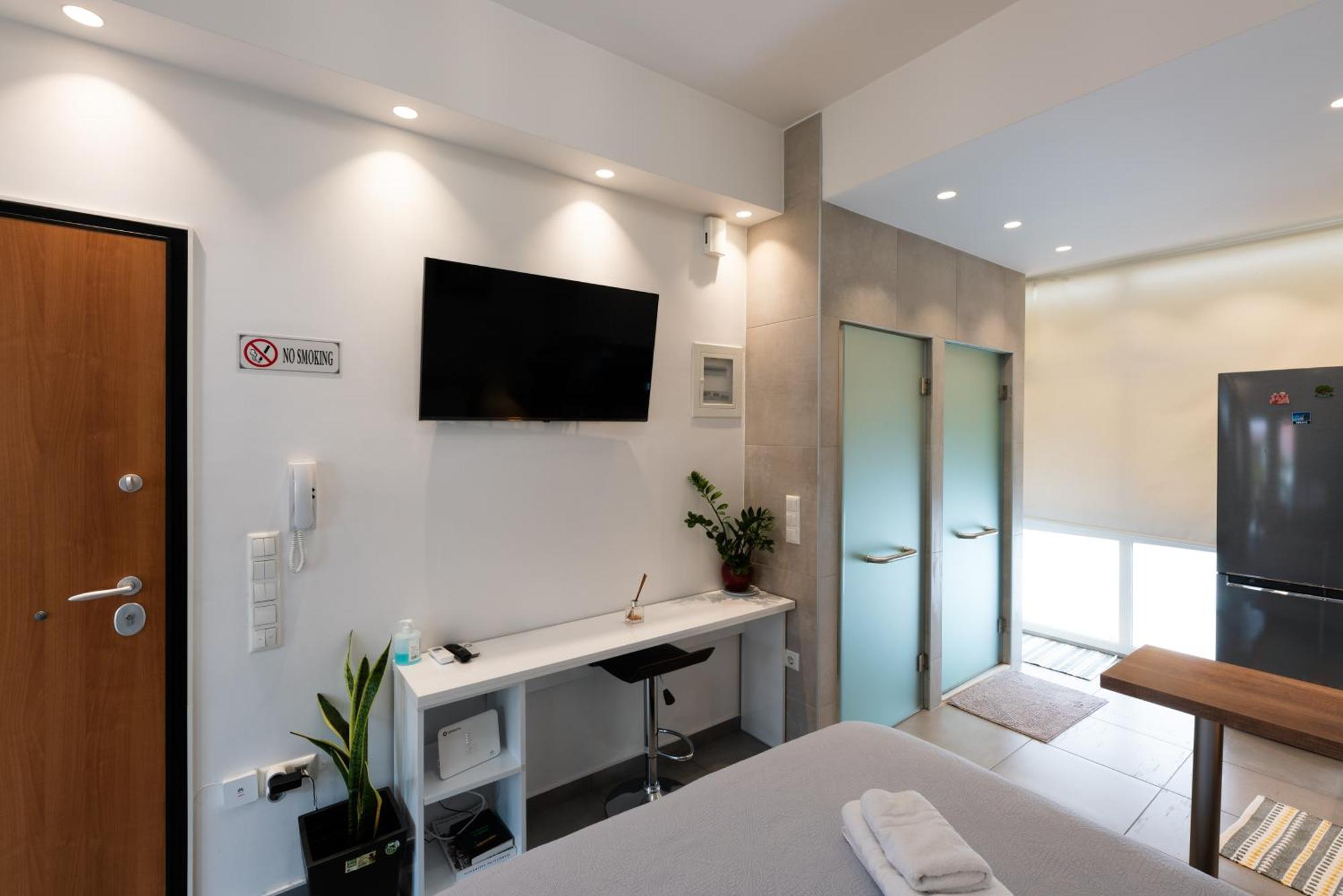 Modern Studio Apartment A Atene Esterno foto